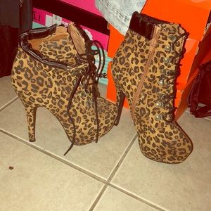 Cheetah high heels